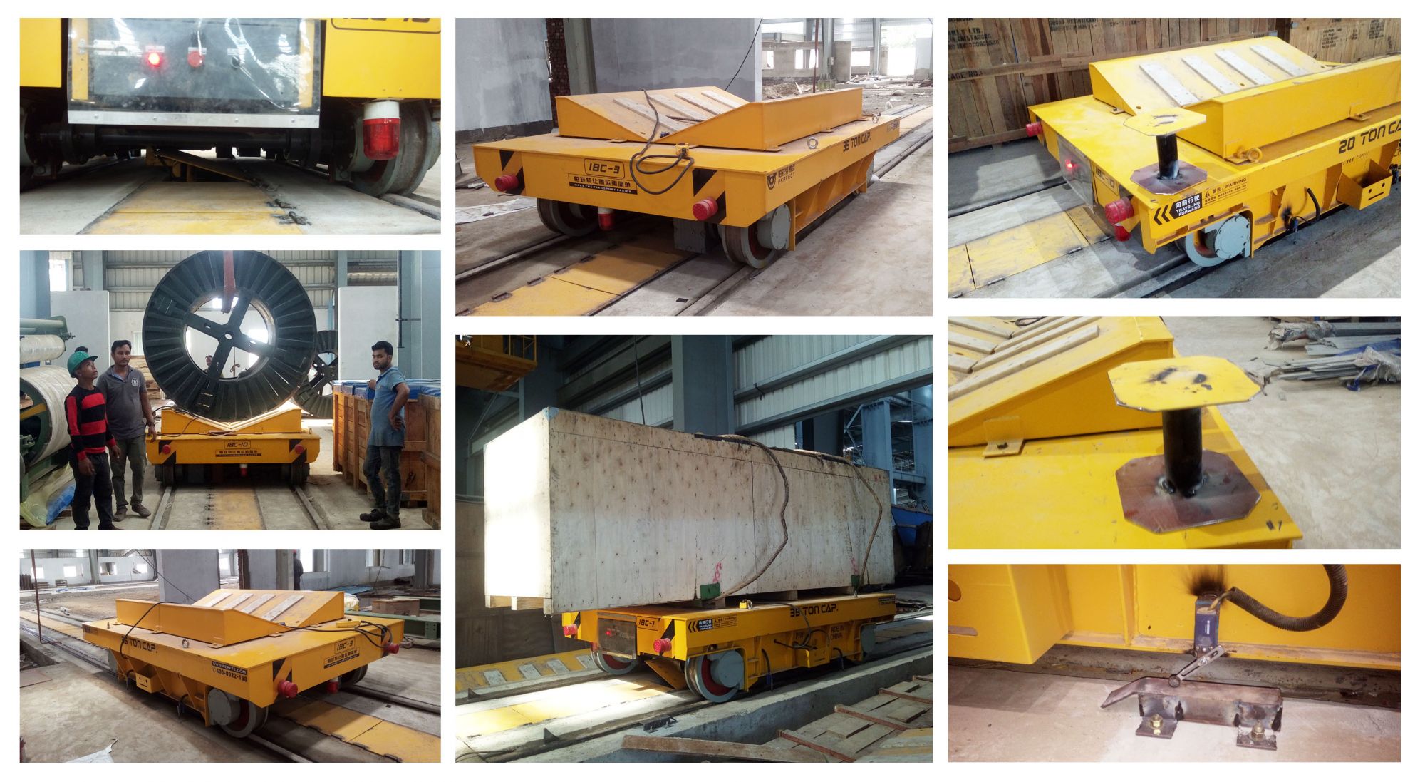 石料粗碎鄂式破碎機(jī) 滑觸線搬運(yùn)車現(xiàn)場